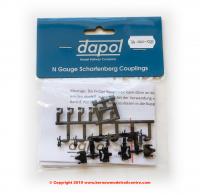 2A-000-029 Dapol Scharfenburg Coupler (Short/Medium or Long) 1pr